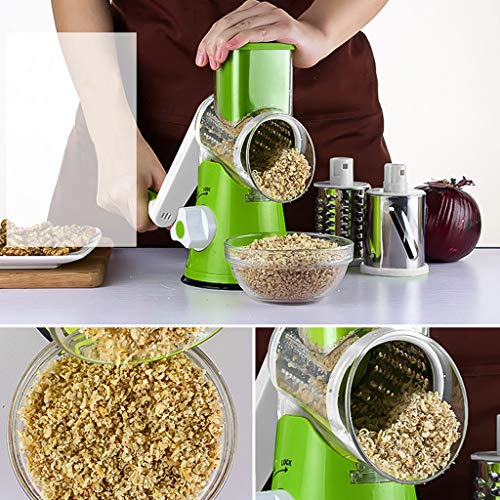 Manual Hand Held QuickPush Food Chopper, Strongest & More Container Capacity, Onion Chopper, Kitchen Vegetable Dicer, Fruit and Cheese Cutter, with 3 Dicing Blades & Keep-Fresh Lid-Kitchen Cutte - Thumbnail 6