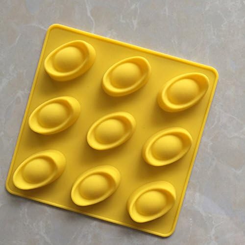 9 Even Chinese Gold Ingot Shaped Silicone Chocolate Tools Cookie Stencils Silicon Mould For Fondant Cake Decorating