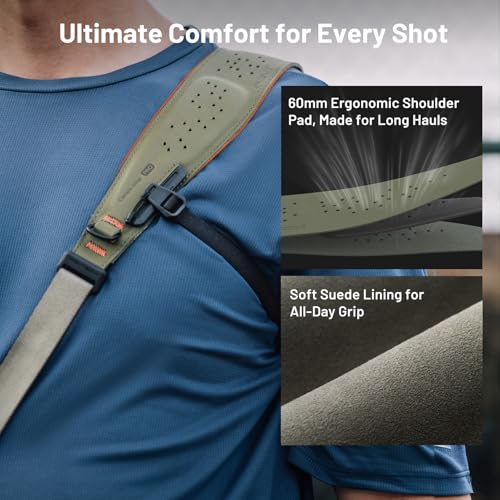 PGYTECH Camera Strap Pro, Heavy Duty Quick Release Shoulder Strap with Removable Underarm Strap, Professional Harness