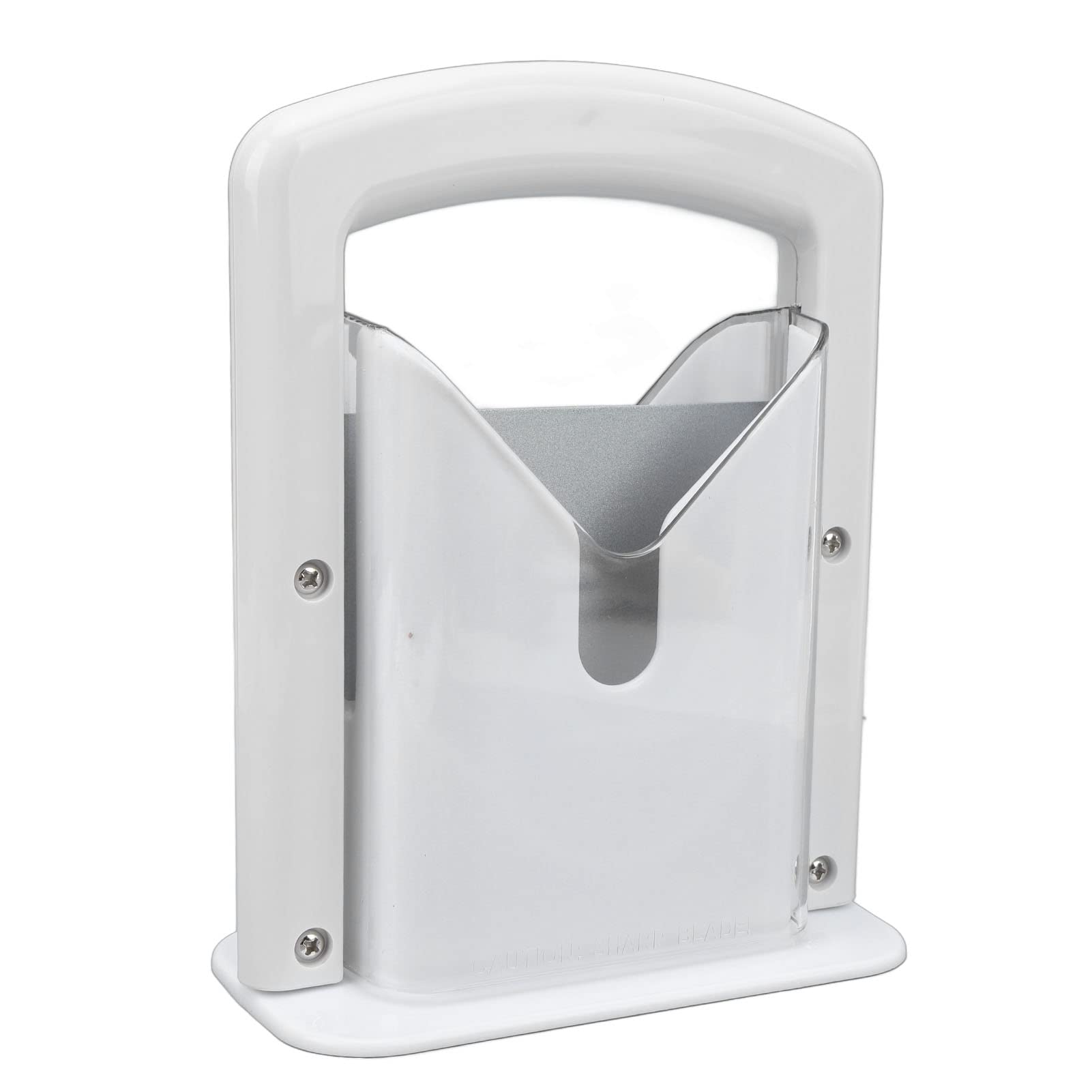 Bagel Slicer, Guillotine Bagel Cutter with Safety Shield for Bagels, Muffins and Rolls, Dishwasher-Safe Easy Grip Kitchen Bread Slicing Gadget for Home, Bakeries, Coffee Shops