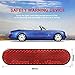 LBZE Quick Mount Reflector,Red Plastic Oval Stick-on Car Reflector Sticker,Work for Cars, Trailer, Motorcycle, Trucks, Boat and The Ground,4pack (red)