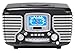 Crosley CR612-BK Corsair Retro AM/FM Dual Alarm Clock Radio with CD Player, Black