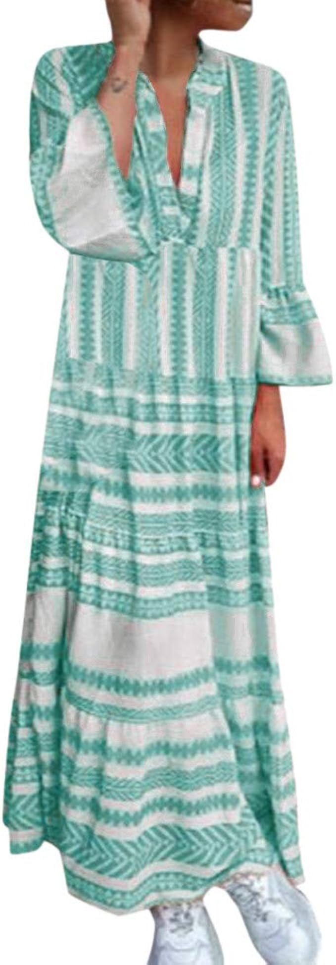 Buy Boho Tunika Kleid Lang Cheap Online
