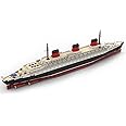 WOWOBONTOY Cruise Ship Building Block Set, 1/400 MOC SS Normandie Large Cruise Ship Collectible Display Set for Adults, Construction Model for Military Enthusiasts, Compatible with 10294 (3328 PCS)