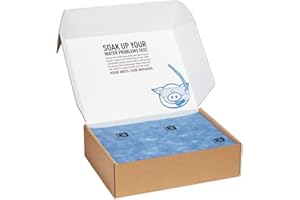 PIG Water Absorbent Mat - Reusable - 20 Pack - 15" x 19" Pads - PM50566