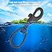 Vbestlife Scuba Diving Clips, Stainless Steel Swivel Eye Snap Hook Dive Single Ended Swivel Eye Bolt Hook Buckle Dog Clip Gear Equipment for Underwater Scuba Diving(Black - 100mm)