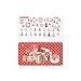 CICI&SISI Merry Christmas Nail Art Stamping Plates Kit Holiday Stamp Plate Manicure Template 6 Pieces