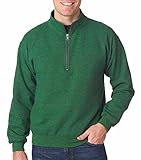 Gildan Men's Quarter Zip Cadet Collar Sweatshirt