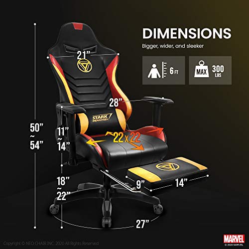 Marvel Avengers Gaming Chair Desk Office Computer Racing Chairs-Adults Gamer Ergonomic Game 