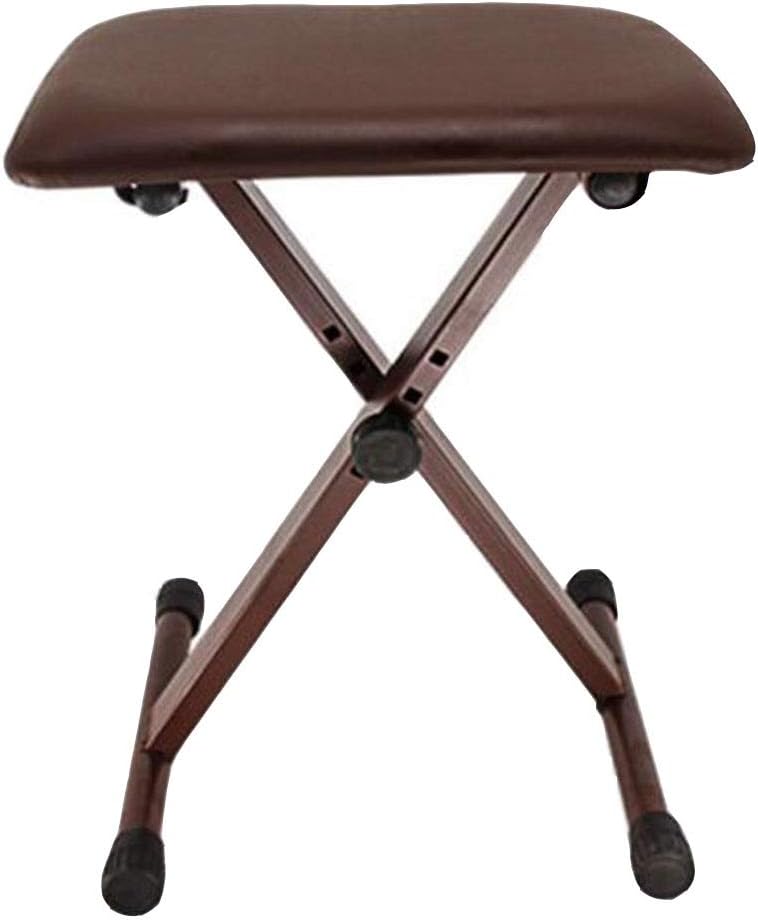 Stools CJC Piano Foldable Leather X Frame Keyboard Bench Adjustable