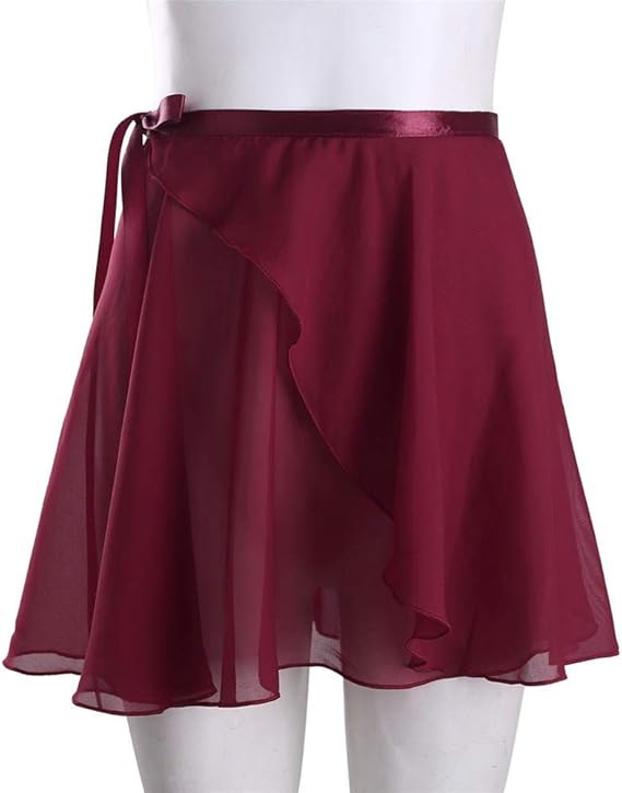 Adult Ladies Chiffon Ballet Wrap Skirt Dance Skate Wrap