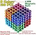 5MM 216 Pieces Multicolored Magnetic Balls MagnetsToys Sculpture Building Magnetic Blocks Magnet Cube Gift for Intellectual Development Office Toy Stress Relief Gift for Teens and Adult 8 Color