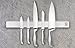 Wall Mounted Knife Holder | Magnetic Stainless Steel Block | 18 inches | Perfect for the Contemporary Kitchen