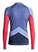 Roxy Juniors' XY Long Sleeve Rash Guard, Chambray, Medium