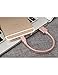 OPSO [Apple MFi Certified] 0.15M / 0.5 ft Nylon Braided Lightning 8-pin to USB Charging Cable/Cord Compatible with iPhone 7 6s 6 Plus 5s 5,iPad Pro Mini iPod - Rose Gold