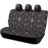 QZLAN Western Back Seat Cover - Bench Seat Protector - Rear Seat Covers - Western Car Accessories