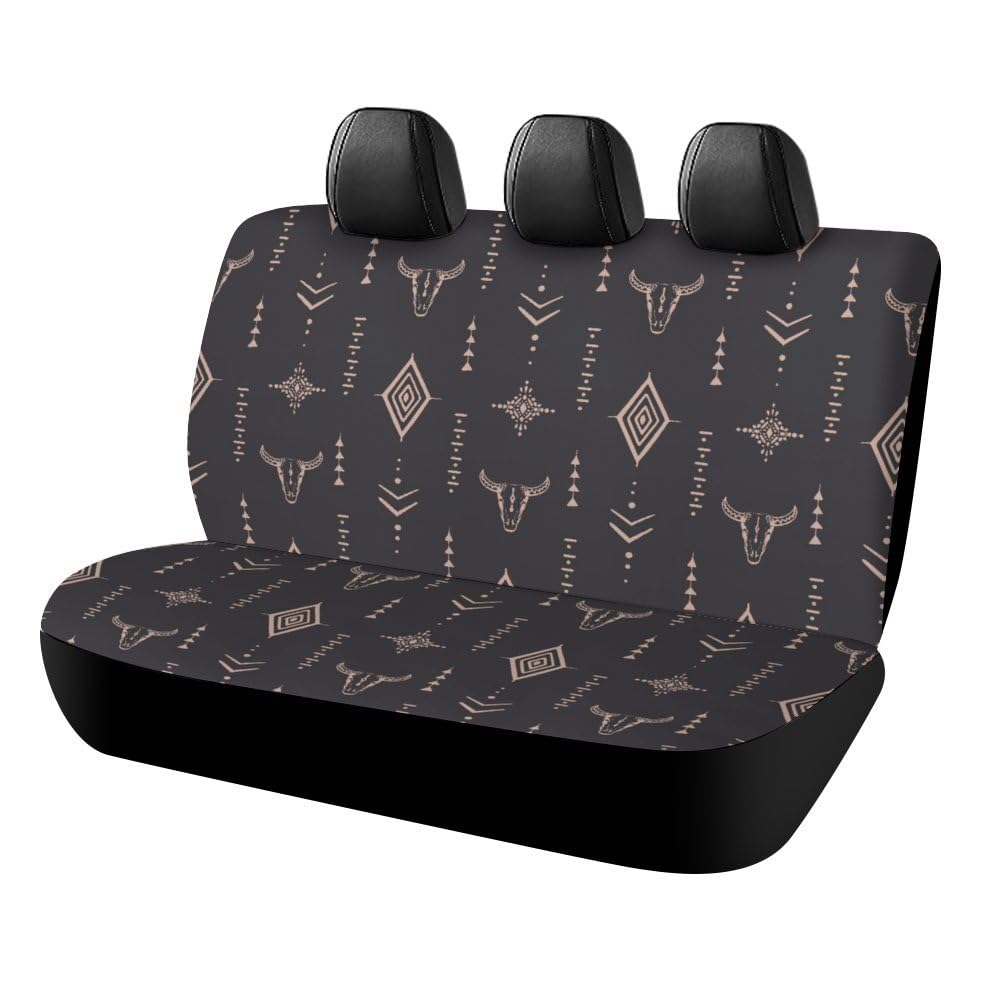 Photo 1 of QZLAN Western Back Seat Cover - Bench Seat Protector - Rear Seat Covers - Western Car Accessories