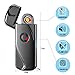 OIIKURY USB Lighter Rechargeable, [Fingerprint Sensor] Electronic Lighter Windproof Flameless No Butane No Gas Lighter (Black)