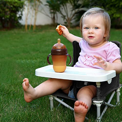 ANTEN Portable Booster Chair with Tray Travel Booster Seat for Babies and Toddlers Folding