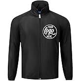 Personalised Men’s Zip Up Lightweight Jacket Women Custom Logo Team Uniform Casual Windbreaker Coats Sport Varsity Jackets