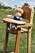 Camden Rose Cherry Wood Doll High Chair, Flat Pack, 30