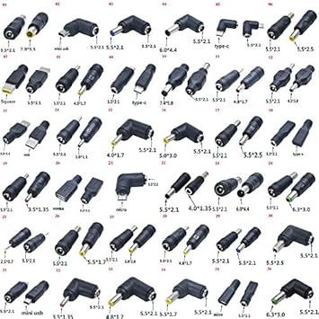 Ochoos 1 X Gleichstromstecker Mannlich Auf Weiblich 6 5 X 4 4 4 0 X 1 7 3 0 X 1 1 5 5 X 2 5 Usb Auf 5 5 X 2 1 Stecker Konverter Fur Laptop Amazon De Baumarkt