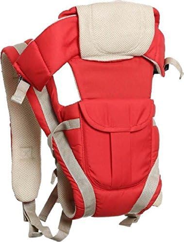 WapaW Adjustable 4 Positions Carrier Backpack Pouch Bag Wrap Soft Structured Ergonomic Sling Front Back Newborn Baby Infant Red