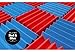 Soundproofing Acoustic Studio Foam - Blue Color - Wedge Style Panels 12”x12”x2” Tiles - 4 Pack