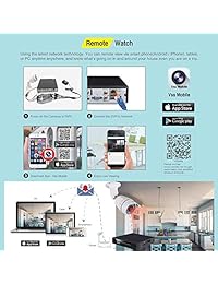 Tonton Full HD 1080P 8 canales HD-TVI DVR Red Grabador de video digital APP Libre Acceso remoto, detección de movimiento, salida HDMI VGA, DVR 5 en 1: analógico AHD TVI CVI IP (No HDD incluido)