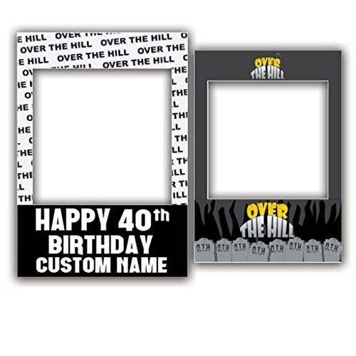 VictoryStore-Custom-Frame-Custom-Over-The-Hill-40th-Birthday-Photo-Booth-Prop-Frame-Set