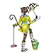 Kurt Adler Alley Cats Resin Go Go Mopping Table Piece, 8-Inch