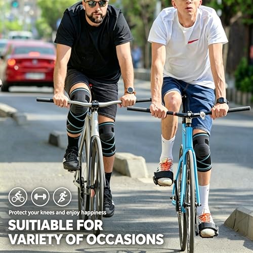 NTRH Knee Brace for Arthritis ACL and Meniscus Tear Adjustable Knee Sleeves for Sports Knee Support for Men and Women