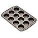 Circulon Nonstick Bakeware 12-Cup Muffin Tin, Brown, Steel