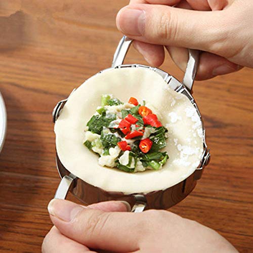 Evaliana Stainless Steel Dumpling Maker Dough Cutter Pie Mold Pastry Tool