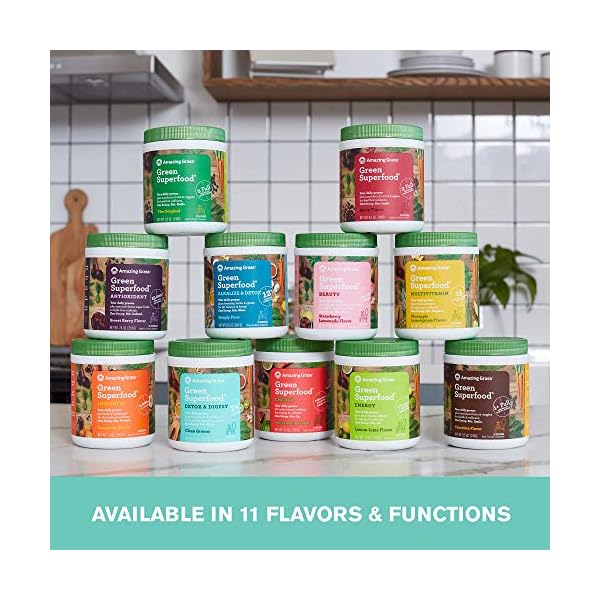 Amazing Grass Greens Blend Detox & Digest Smoothie Mix, Cleanse with