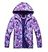Jingle Bongala Kids Boys Girls Outdoor Waterproof Jacket Fleece Lined Coat with Hood Windbreaker