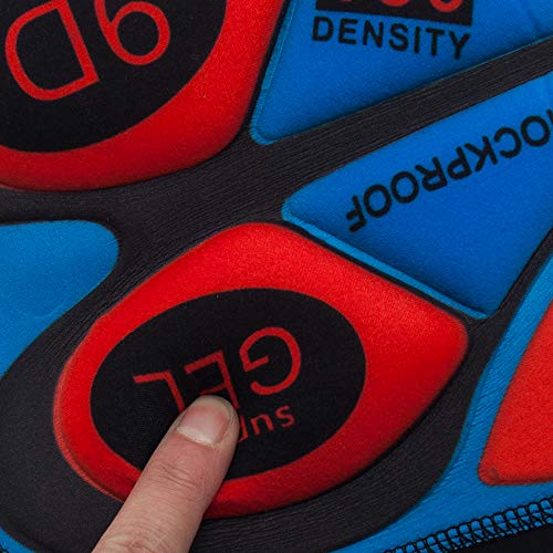 Mens Bike Shorts, 9d Gel Padded Cycling Shorts with Zipper Pocket, Quick Dry MTB Liner Shorts, Pants with Anti-Slip Leg Grips (XL)