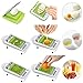 Vegetable Chopper - LOVKITCHEN Vegetable Grater with 11 Interchangeable Stainless Steel Blades - Heavy Duty Multi Fruit Cheese & Onion Chopper Dicer Kitchen Cutter