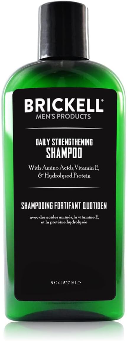 Brickell Daily Strengthening Shampoo Men Natural Organic Mint Tea Tree Scalp