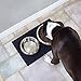 Pet Food Mat for Dogs and Cats Premium Grade Black Silicone Easy to Clean Indoor and Outdoor Use, 23.5 x .4 x 15.5 Inches