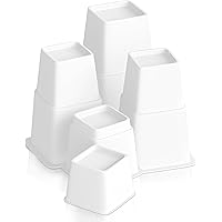 Adjustable Bed Risers-Stackable Bed Frame Risers for Elevation & Under ...
