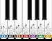 Daprofe Piano Keyboard Decals Key Note Stickers Learn to Read Music