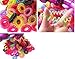 20pc Mix Color Phone Cord Twisted Plastic Gummy Hair Bobbles Elastics Ponytail Hold