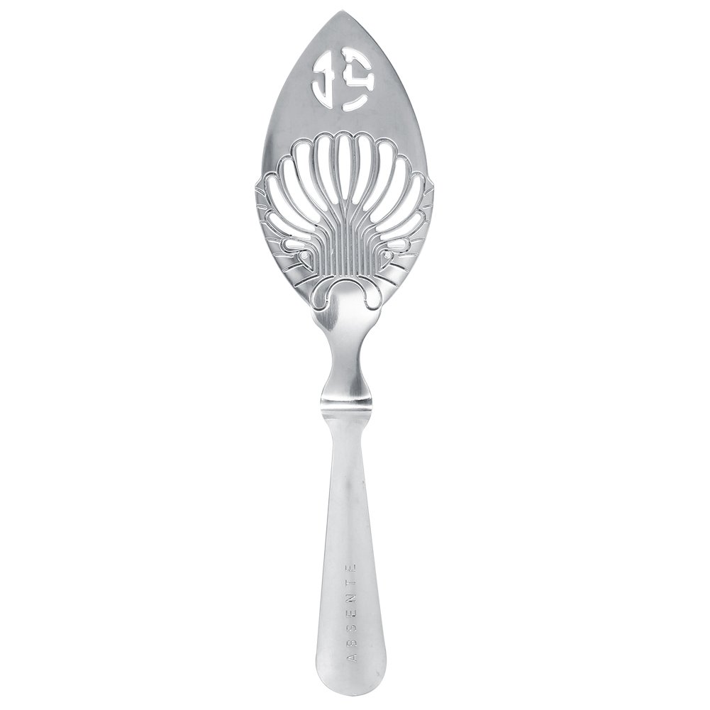 TOPINCN Vintage Absinthe Wormwood Spoon, 304 Stainless Steel, 16.3 x 4.1cm, Cocktail Bar Filter, Dishwasher Safe