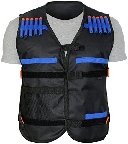 SuperWiner Kids Elite Tactical Vest Adjustable Elite Tactical Blasters Vest For EVA Nerf N-strike Elite Series