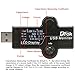 DROK LCD Pocket Digital Multimeter USB, DC 4-25V Voltmeter Ammeter Thermometer Capacity Electricity Time Watt Meter, Volt Amp Electrical Tester