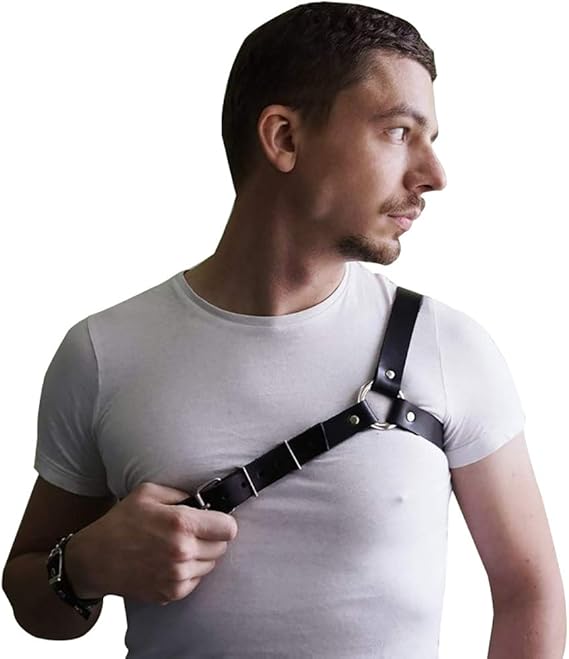 Men's Leather Chest Body Harness Belt Adjustable Buckle Straps Club