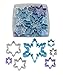 R&M International Snowflake Cookie Cutters, Assorted Sizes, 7-Piece Set, Blue