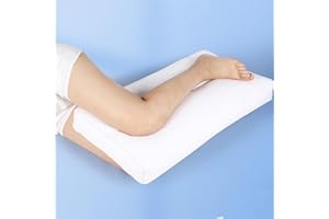 MINUPWELL Knee Pillow for Side Sleepers, 3 Inch Height Between Leg & Under Knee Pillow for Back Sleepers - Leg Pillow with 850G 7D High Suppot Alternative for Relieving Leg, Back, and Knee Pain