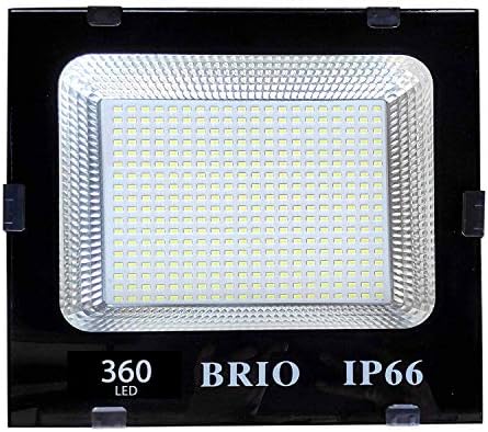 PickTheDeal Waterproof 360 LED Bright Ultra Thin Slim Ip66 Flood Outdoor Light, Cool White